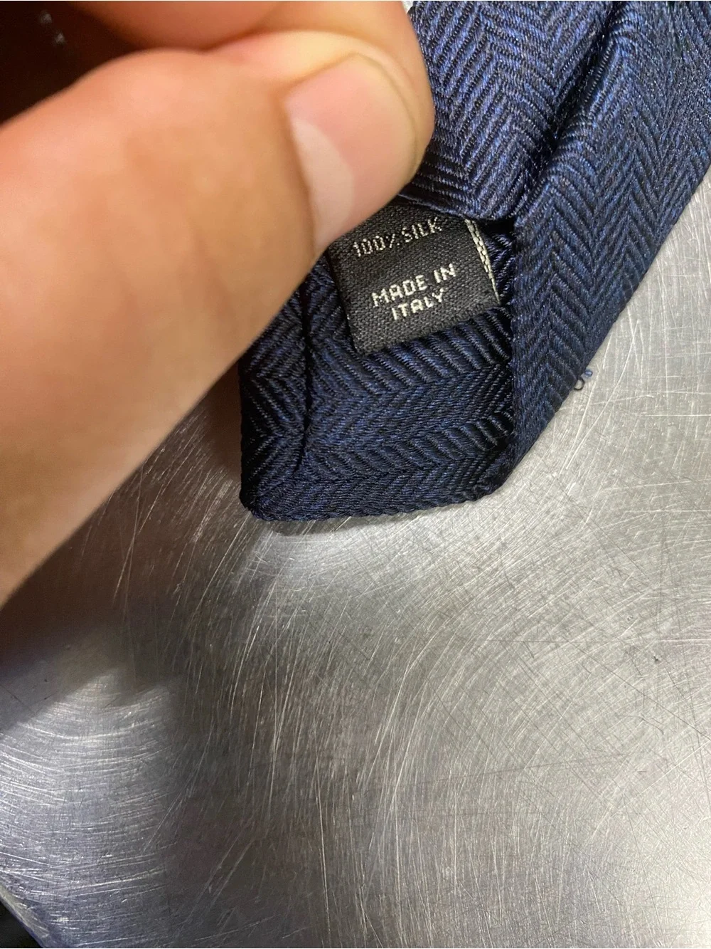 Jos. A. Bank Navy Herringbone Men's Tie